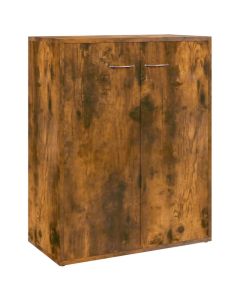 Buffet Chêne Fumé 60x30x75 cm Bois d'Ingénierie Moderne et Fonctionnel