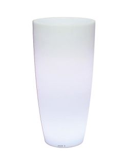 Bac lumineux Lighty Ext. Colonne ronde D 43 x H 90 cm Blanc