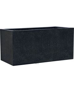 Bac fibres de verre Teras Ext. Jardinière L57x27xH27cm Noir