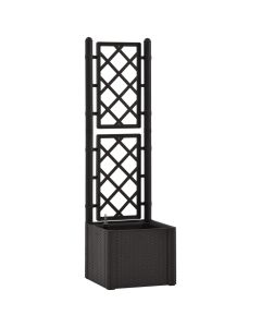 Jardinière lit surélevé plantes fleurs jardin treillis système d'arrosage anthracite