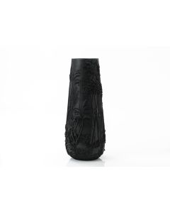 Vase noir feuille 83 cm