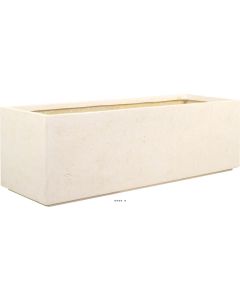 Bac en Polystone Splitt Ext. Claustra bas L 100x 35 x H 30 cm Creme
