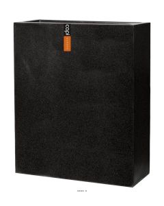 Bac en pures Fibres Baya Ext. Claustra L 88 x 36 x H100 cm Noir