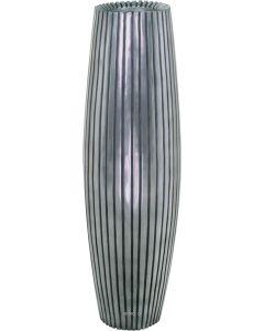 Bac en composites Lignes Ext. Colonne ronde D 24 x H 80 cm Argent