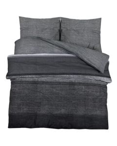 Ensemble de housse de couette gris foncé 220x240 cm coton