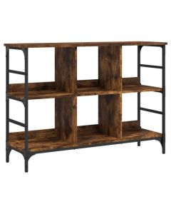 Buffet Chêne Fumé 102x32x73,5 cm Bois d'Ingénierie avec Espace de Rangement et Dessus Robuste