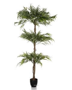 Saule artificiel 3 boules H 180 cm 1862 feuilles